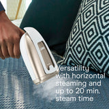 Conair Turbo ExtremeSteam White Professional Handheld Garment Steamer 1875W with Aluminum Plate and Creaser