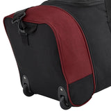 Travelers Club 32” Expandable Rolling Travel Duffel Bag, Heavy-Duty Wheeled Luggage with Shoulder Strap (Red)