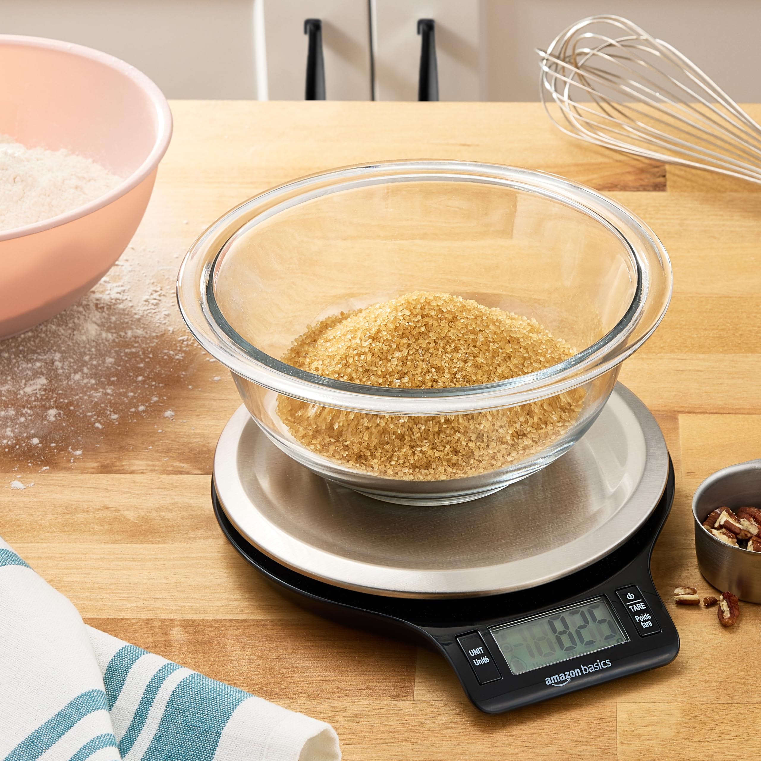 Digital Kitchen Scale with Stainless Steel Platform – Precision Food Scale with LCD Display