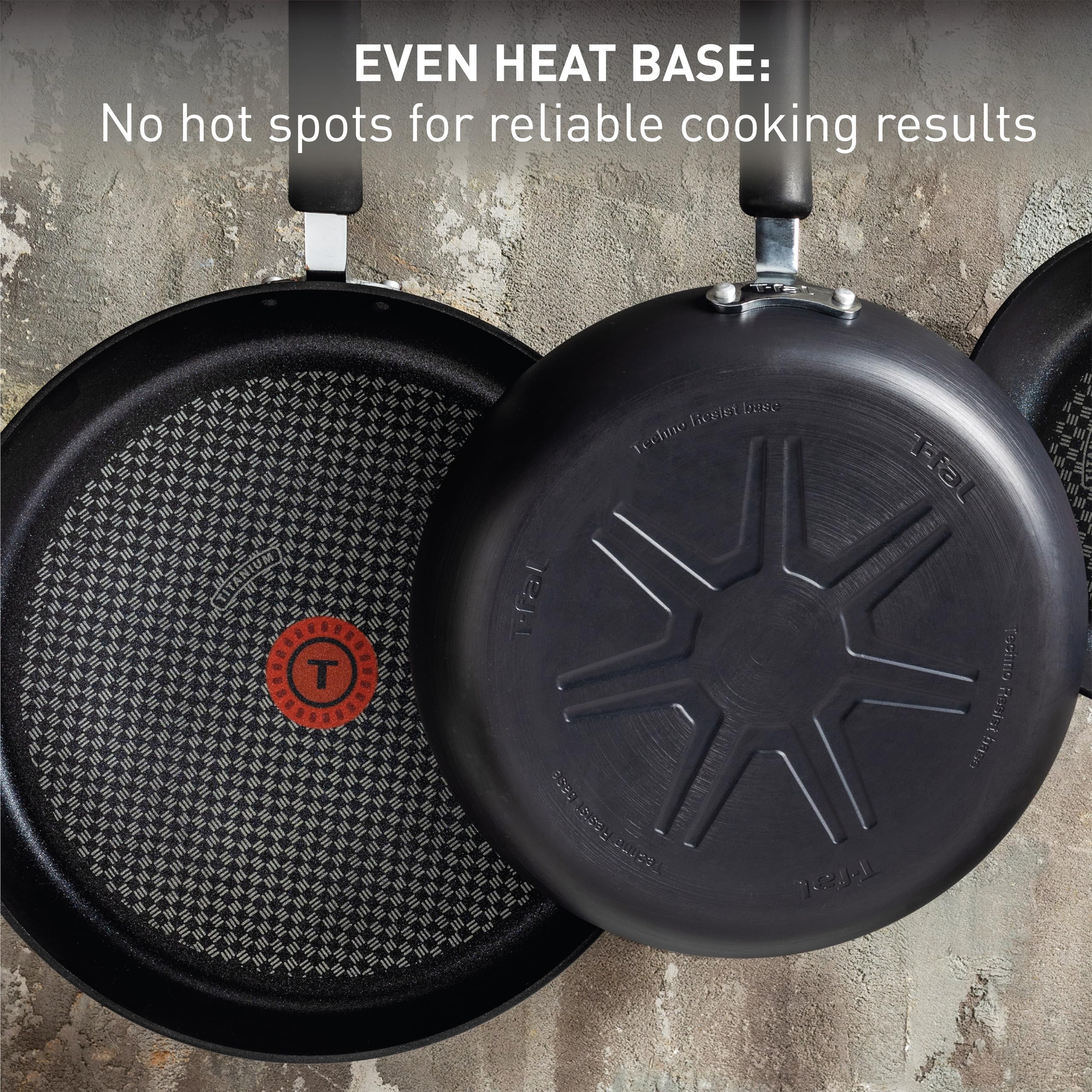 T-fal Ultimate Hard Anodized Nonstick Cookware Set – Thermo-Spot Technology, Durable & Oven Safe