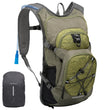 EVERFUN 18L Insulated Hydration Backpack with 2L Water Bladder & Rain Cover – Lightweight Hydro Pack for Hiking & Cycling – Olive Green