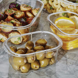 Brilliance Tritan Food Storage Containers – Leak-Proof Airtight Stackable Set (Clear, 5 Containers)