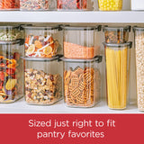Airtight Pantry Food Storage Container – 7.8-Cup BPA-Free Modular Canister (Gray)