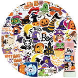 Halloween Sticker Set – 50-Piece Spooky Stickers for Kids & Adults (Pumpkins, Ghosts, Bats & Skulls, DIY Crafts & Party Favors)