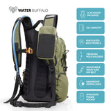Sherpa 22L Hiking Hydration Backpack with 2L Water Bladder & Waterproof Zippers – Canopy