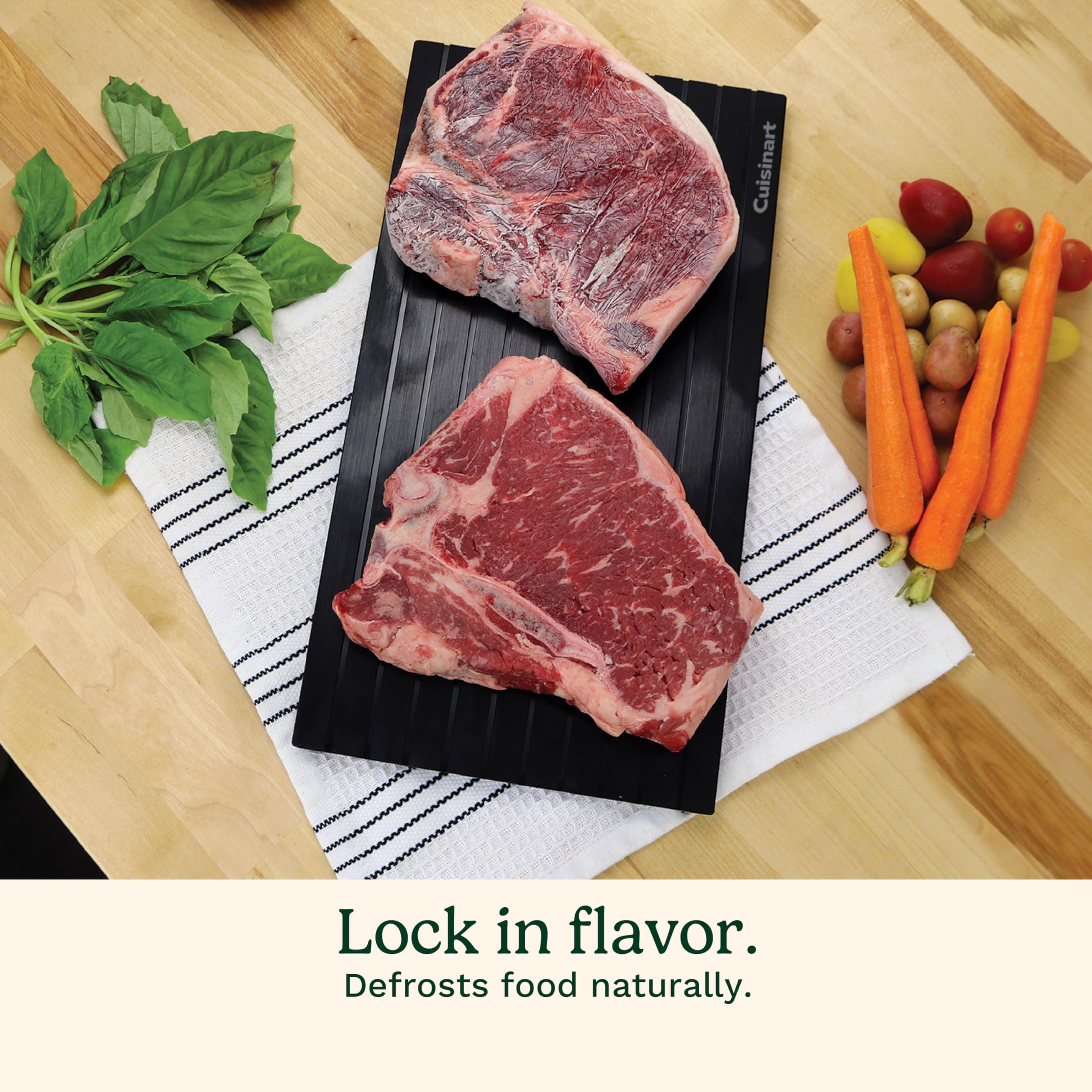 BBQ Defrosting Tray – Fast & Natural Aluminum Food Thawing Plate