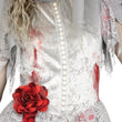 Haunted Bride Costume – Ghostly Gown with Veil, Headband & Bouquet 👰‍♀️💀