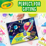 140-Piece Space-Themed Kids Art Case and Coloring Set