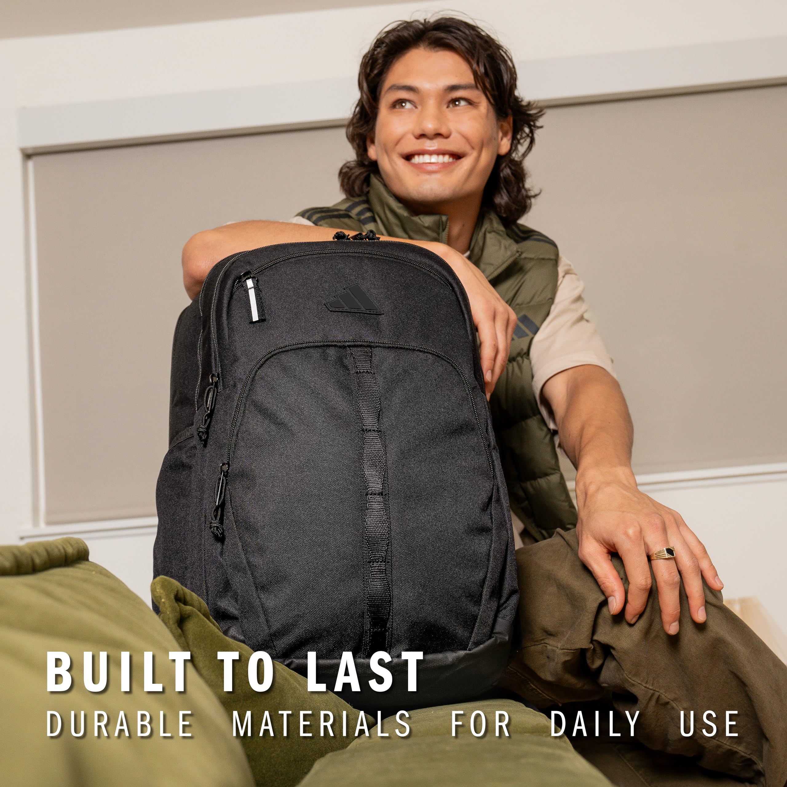 adidas Prime Backpack – Laptop Backpack for Work, Travel & Everyday Use (Unisex)