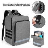 TRUNAB Emergency Medical Backpack – Modular EMT-Style Organizer with Detachable Side Pockets & Non-Slip Base (Grey)