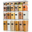 Vtopmart Airtight Food Storage Containers Set – 24 Piece Stackable Pantry Canisters with Lids & Labels