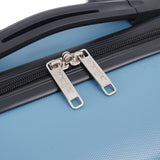 Wrangler Hardside Spinner Carry-On Luggage 22”, Lightweight ABS Cabin Suitcase with 360° Wheels (Blue Heaven)