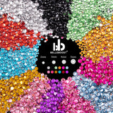 12-Color Rhinestone Nail Art Kit with AB & Clear Gems – 4500+ Crystals, Glue, Tweezer & Picker Pencil Set