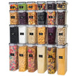 48-Piece Airtight Food Storage Containers Set – BPA-Free Stackable Pantry Organizers