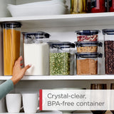 Brilliance Airtight Pantry Containers Set – 3 x 16-Cup Tritan Storage with Scoops (Clear)