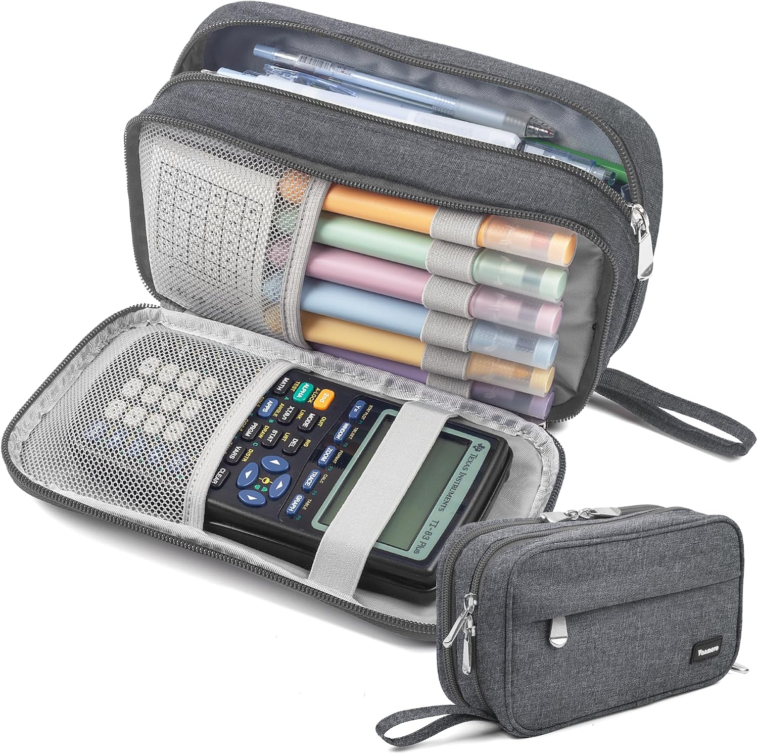 Klein Blue Large 3-Compartment Pencil Case