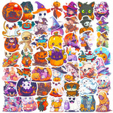 100PCS Non Repeating Halloween Children's Cartoon Pumpkin Themed Stickers Party Favors Vinyl Waterproof Holiday Party, Halloween Children's Cartoon Party Stickers Decoration