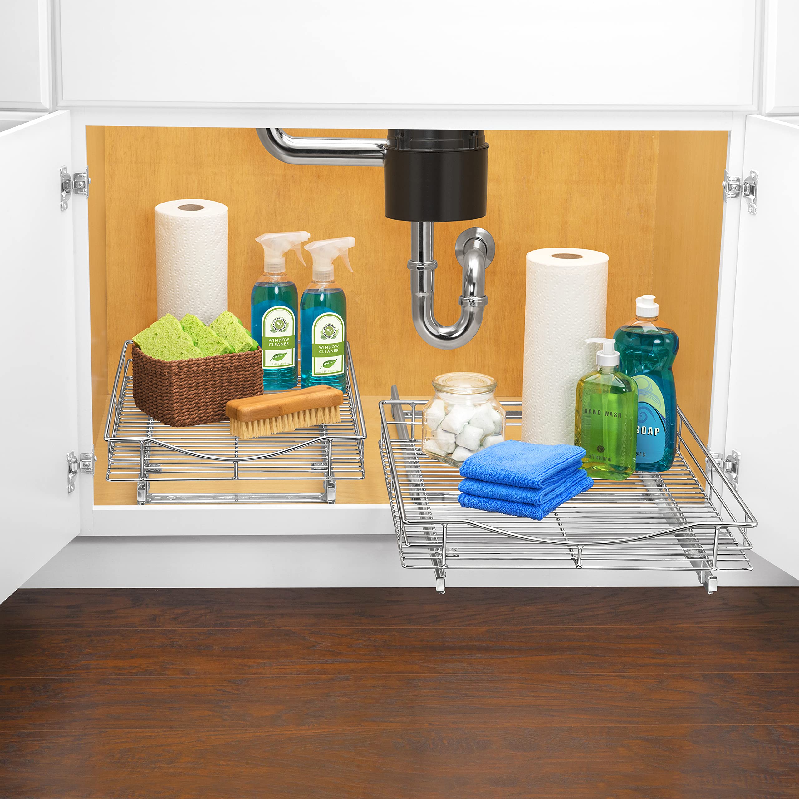 Lynk Professional Pull-Out Cabinet Organizer – Heavy-Duty Sliding Drawer Shelf with ProGlide System