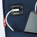 TPRC 15” Smart Underseat Carry-On Luggage with USB Charging Port, Compact Rolling Travel Bag (Navy Blue)