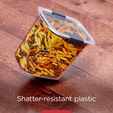 Brilliance Airtight Pantry Containers Set – 3 x 16-Cup Tritan Storage with Scoops (Clear)