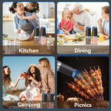 UNNEES Electric Salt & Pepper Grinder Set – Gravity Sensor, Adjustable Coarseness & LED Light