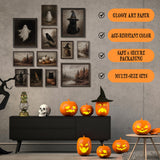 Halloween Wall Art Prints Set – 10PCS Vintage Gothic Posters & Ghost Aesthetic Decor for Bedroom & Living Room