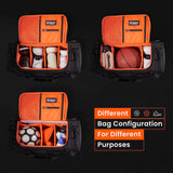 FITDOM Sneaker Travel Duffel Bag – TSA Approved Multi-Compartment Sneakerhead Gym & Sports Bag with Adjustable Dividers