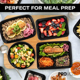 Single-Compartment Meal Prep Containers – 50 Pack Leak-Proof To-Go Food Storage Boxes