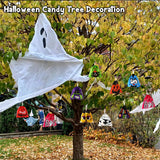 96-Pack Halloween Drawstring Candy Bags – 12 Cute Designs, Durable 6x6" Trick-or-Treat Goodie Bags for Kids & Parties