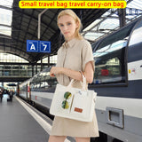 ZHMO Canvas Tote Bag for Women – Large Laptop Work Tote with Compartments, Shoulder & Crossbody Carry (Beige)