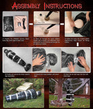 Silver & Black Metal Halloween Candle Holder – Gothic Tabletop Lantern for Spooky Home Decor (JUTU-CD)