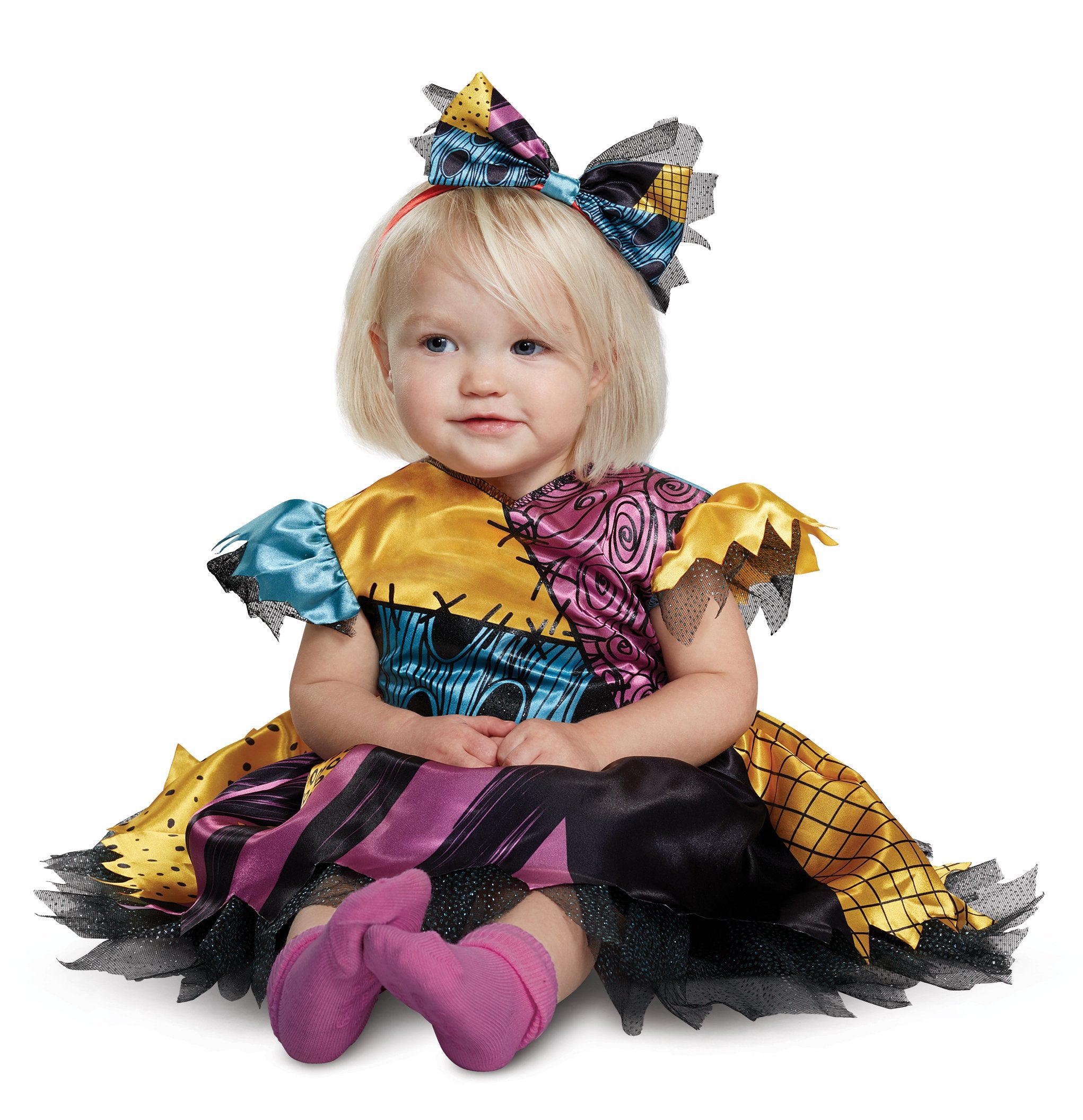 Toddler Sally Costume – Disney The Nightmare Before Christmas Dress & Headpiece 🎃💜