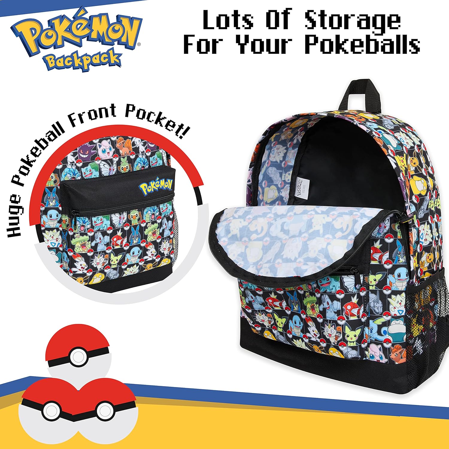 Multi Character School Backpack with Padded Straps