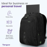 Targus Spruce EcoSmart TSA-Friendly Travel Laptop Backpack for 17 Inch Laptops, Carry-On Business Bag