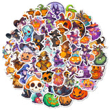 100PCS Non Repeating Halloween Children's Cartoon Pumpkin Themed Stickers Party Favors Vinyl Waterproof Holiday Party, Halloween Children's Cartoon Party Stickers Decoration