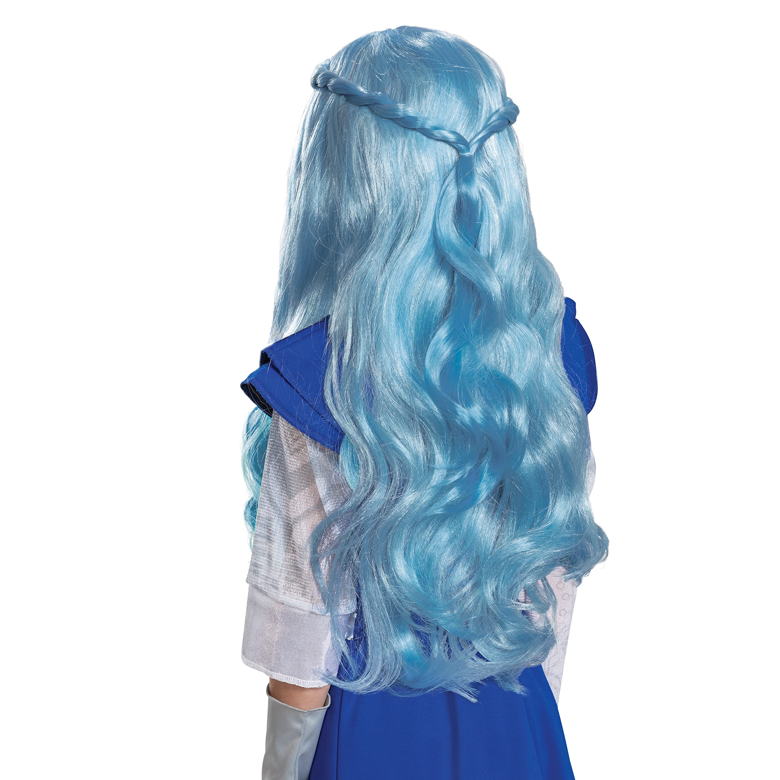 Disney Zombies Addison Alien Wig – Official Light Blue Curly Costume Wig for Kids 👽💙✨