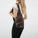 Storage Sling Travel Bag 🎒 Water-Resistant Crossbody Chest Bag with Earphone Hole – For Men & Women