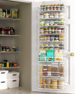 MOFOROCO 9-Tier Over-the-Door Pantry Organizer – Metal Hanging Storage Shelves for Kitchen, Bathroom & Laundry