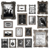Gothic Poster Set Gallery – 16 Pcs Dark Aesthetic Wall Art Prints for Gothic Bedroom, Witchy Home & Halloween Decor (GX11x14)