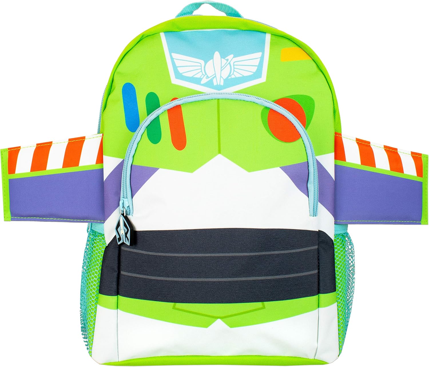 Green Winged Character School Backpack with Front Pocket