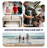 SONNETTO Compression Packing Cubes Set of 6 – Expandable Suitcase Organizers with Mesh for Space Saving Travel Packing