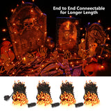100-Count Candy Corn Halloween String Lights – Orange & Yellow Incandescent Bulbs (Indoor/Outdoor, UL Certified, Connectable)
