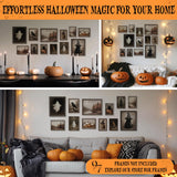 Halloween Wall Art Prints Set – 10PCS Vintage Gothic Posters & Ghost Aesthetic Decor for Bedroom & Living Room