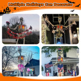 Red LED Beating Heart Prop (2-Pack) – Life-Sized Light-Up Skeleton Heart with Timer & Plug-In Power