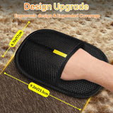 Electrostatic Pet Hair Remover Glove – Reusable Anti-Static Fur Removal Mitt for Furniture, Carpets, Bedding & Car Interiors (Black, 1-Pack)