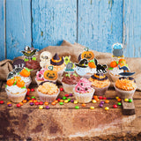 Halloween Witch Boot Cupcake Toppers – 36 Pcs Pre-Assembled Party Decorations (Halloween-Themed)