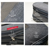 Travel Compression Packing Cubes Set for Luggage, Space Saving Suitcase Organizers with Mesh Panels (6 Pieces)