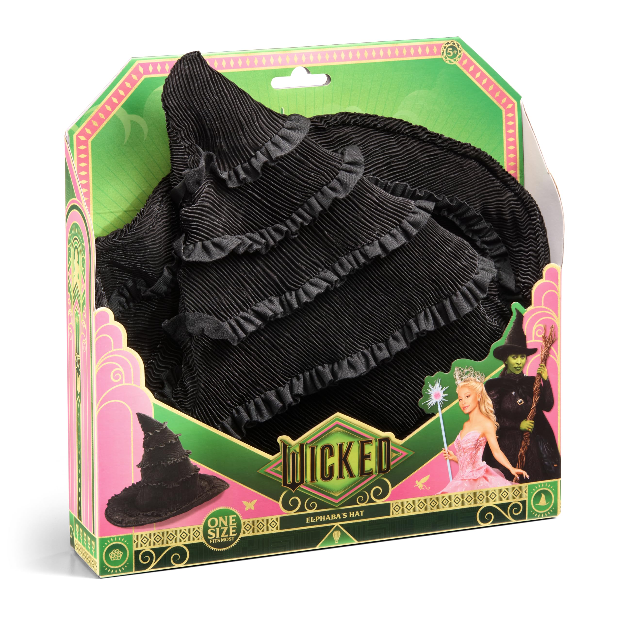 Elphaba’s Hat – Official Wicked Movie Replica for Kids | Authentic Textured Fabric Witch Hat 🎩💚✨