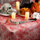 197" x 85" Halloween Creepy Cloth - Halloween Spooky Fabric Cloth - Scary Gauze Blood Creepy Cloth for Haunted House Halloween Party Yard Wall Doorway Outdoors Decoration