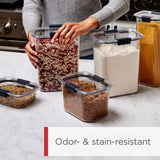 Brilliance Airtight Pantry Containers Set – 3 x 16-Cup Tritan Storage with Scoops (Clear)